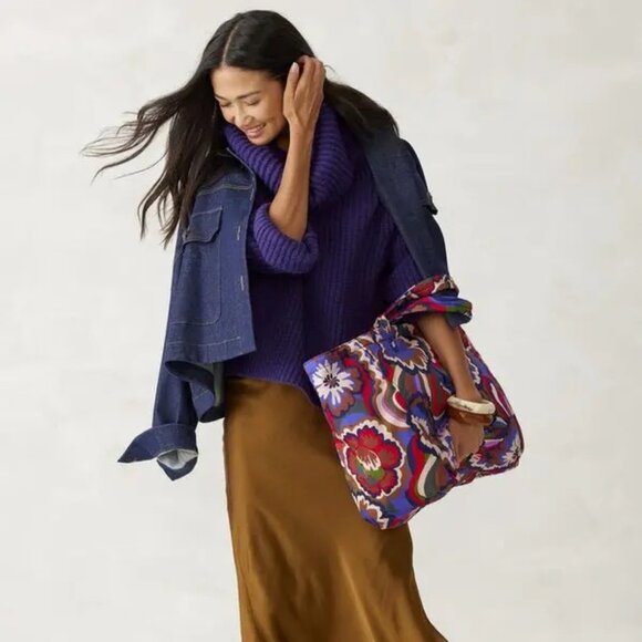 NEW Vera Bradley Featherweight Knollton Travel Tote Large.Nylon Weekend Carrier - Picture 6 of 8